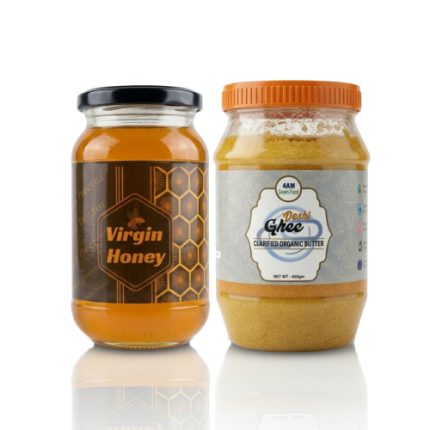 কম্বো অফার লিচু ফুলের মধু এবং দেশি গাওয়া ঘি (Combo Offer)400gm ghee& 500Honey